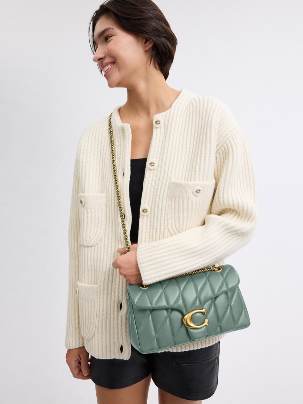 Coach Tabby Shoulder Bag 26 With Pillow Quilting